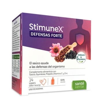 Sante Verte Stimunex Defensas Forte Sabor Naranja 14 Sobres