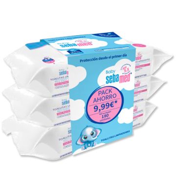 Sebamed Baby Toallitas Limpiadoras Triplo 3x72 Uds