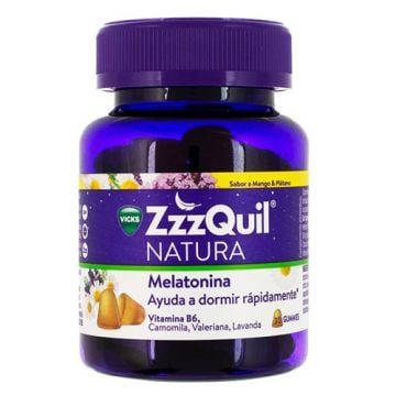 Vicks Zzzquil Natura Melatonina Sabor Mango-Platano 30 Gominolas