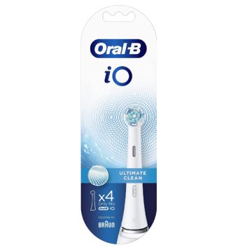 Oral-B iO Recambio Cepillo Electrico Ultimate Clean Blanco 4Uds