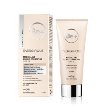 Be+ Energifique Maquillaje Fluido Corrector Spf15 Claro 40ml