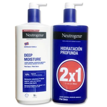 Neutrogena Hidratacion Profunda Locion Piel Seca Duplo 2x750ml