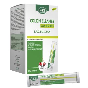 ESI Colon Cleanse Lax Forte Lactulosa Sabor Cereza 12 Sticks