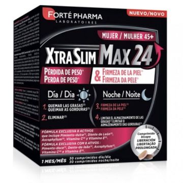 FortePharma Xtraslim Max 24 Mujer 45+ 30 Comp Dia +30 Comp Noche