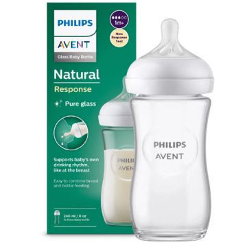 Avent Biberon Natural Response Cristal 1m+ 240ml