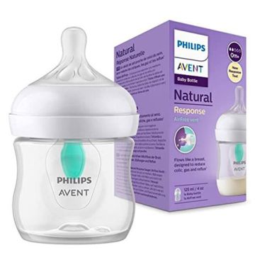 Avent Biberon Natural Response Air-Free 0m+ 125ml