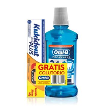 Kukident Pro Neutro Doble Accion 60gr + Oral-B Colutorio 500ml