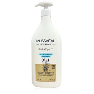 Mussvital Botanics Locion Corporal Emoliente Piel Atopica 750ml