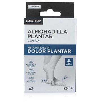 Farmalastic Almohadilla Plantar Clasica Dolor Plantar T-U 2 Uds