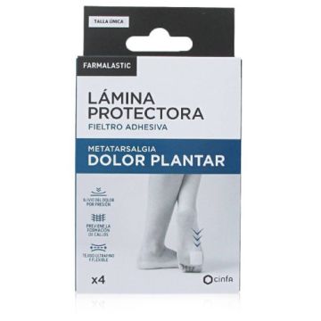 Farmalastic Lamina Protectora Dolor Plantar T-U 4 Uds