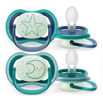 Avent Ultra Air Chupete Nocturno Decorado 6-18m 2Uds