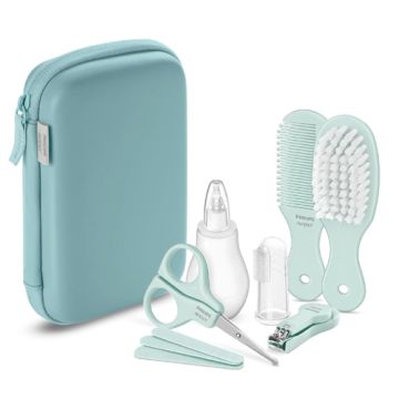 Avent Kit Cuidado del Bebe Neceser Turquesa 9 Accesorios