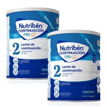 Nutriben Leche Continuacion 2 Pro Alfa Duplo 2x800gr