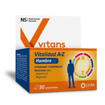 Nutritional System Vitans Vitalidad A-Z Hombre 30Comp