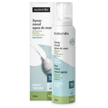 Suavinex Spray Nasal Agua de Mar Hipertonica 3m+ 120ml