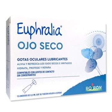 Boiron Euphralia Ojo Seco Gotas Oculares Lubricantes 15Uds