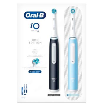 Oral-B iO3 Cepillo Dental Electrico Duo Edition Negro + Azul