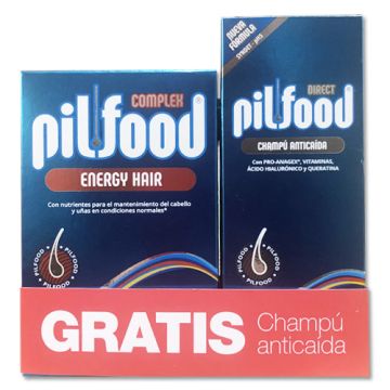 Pilfood Complex Energy Hair 60Comp + Champu 200ml