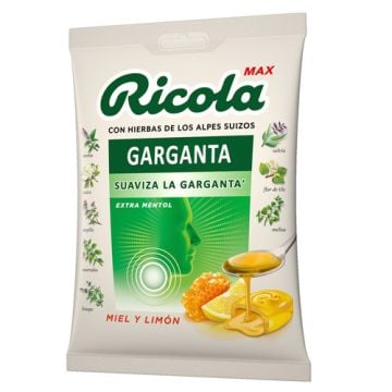 Ricola Max Garganta Caramelos Miel y Limon 68gr