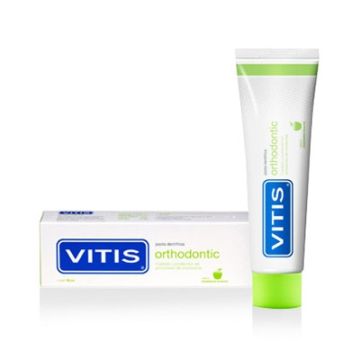 Dentaid Vitis orthodontic pasta dental sabor manzana-menta 100ml