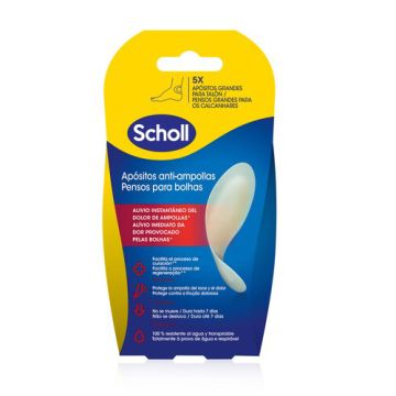 Scholl Aposito Anti-Ampollas Grandes Talon 5 uds