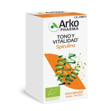 Arkocapsulas Spirulina 45 Capsulas