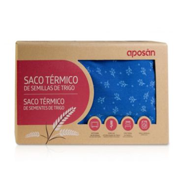 Aposan Saco Termico Semillas de Trigo Azul