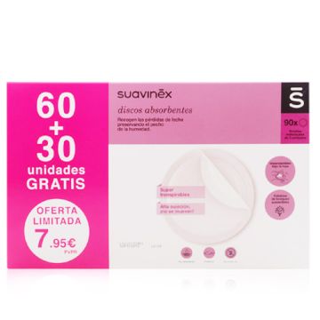 Suavinex Protegesenos Discos Absorbentes 60+30 Uds