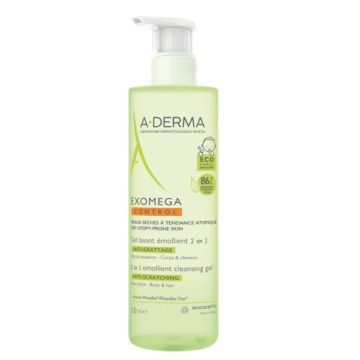 Aderma Exomega Gel Limpiador Emoliente 2 en 1 500ml