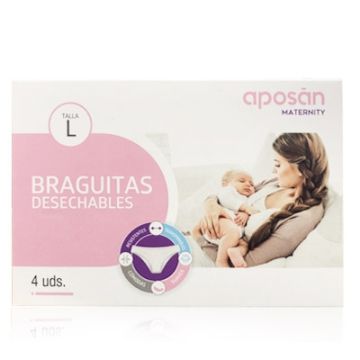 Aposan Maternity Braguitas Desechables Talla L 4 Uds