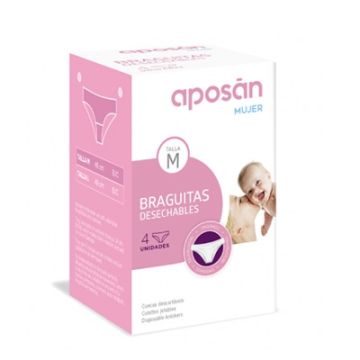 Aposan Mujer Braguitas Desechables Talla M 4 Uds