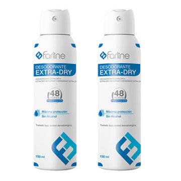 Farline Desodorante Extra-Dry 48h Spray Duplo 2x150ml