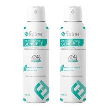 Farline Desodorante Piel Sensible 24h Spray Duplo 2x150ml