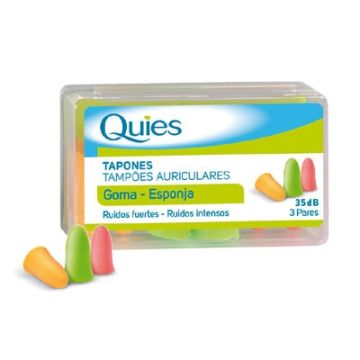 Quies Tapones de oído goma 6 uds