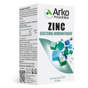 Arkopharma Zinc Sistema Inmunitario 50 Caps