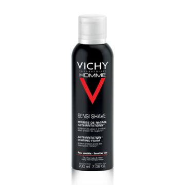 Vichy Homme Espuma de Afeitar Piel Sensible 200ml