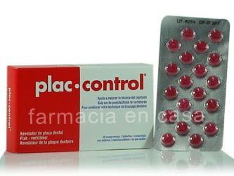 Plac control revelador placa dental 20 comp