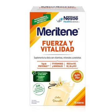 Meritene Fuerza y Vitalidad Vainilla 15 Sobres