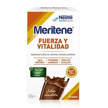 Meritene Fuerza y Vitalidad Sabor Chocolate 15 Sobres