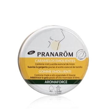 Pranarom Aromaforce Caramelos Emolientes Miel y Limon Bio 45gr