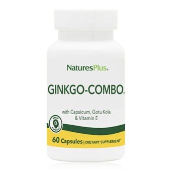 Natures Plus Ginkgo-Combo Circulacion 60 Capsulas