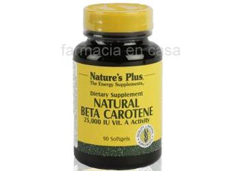 Natures Plus Natural Beta Caroteno 90 Perlas