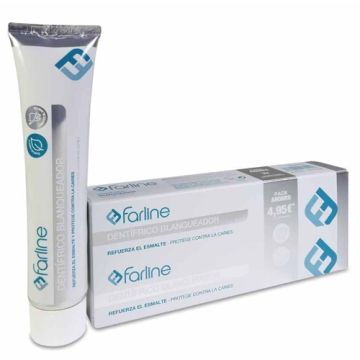 Farline Dentifrico Blanqueador Sabor Menta Duplo 2x125ml