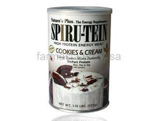 Natures Plus Spiru-Tein Batido Proteina Sabor Cookies 525gr