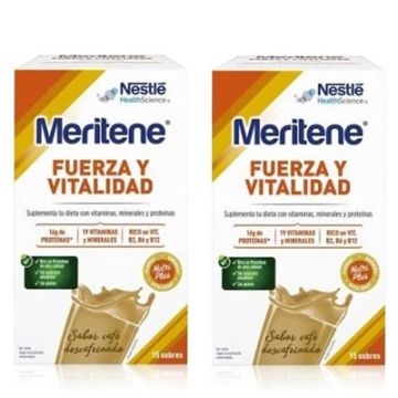 Meritene Fuerza y Vitalidad Sabor Cafe Descafeinado 30 Sobres