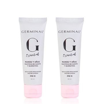 Germinal Essential Crema Manos y Uñas Spf15 Duplo 2x50ml