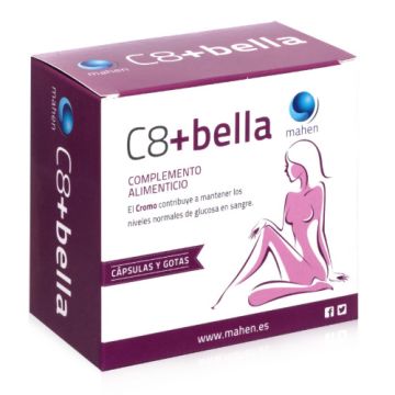 C-8 Mas Bella Pack 90 Capsulas + Gotas 50ml