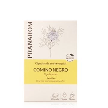 Pranarom Capsulas Aceite Vegetal Comino Negro 60 Uds