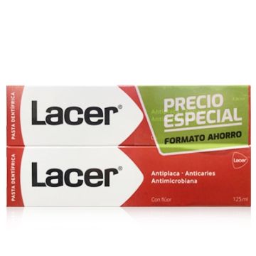 Lacer Pasta Dental Fluor Duplo 2x125ml