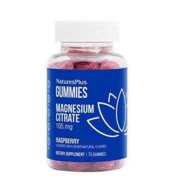 Natures Plus Gummies Citrato de Magnesio 105mg Frambuesa 75 Uds